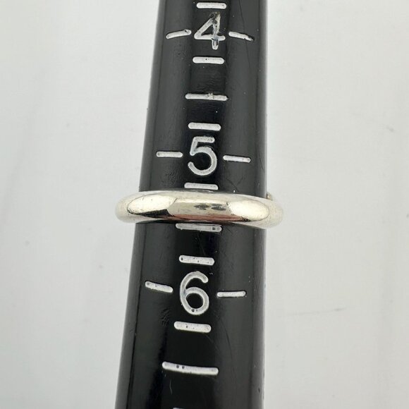 Tiffany & Co Open Heart Ring - Sterling Silver - Size 5.5 - Picture 13 of 14